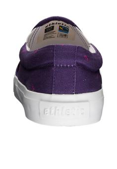 Rückansicht von ethletic Fair Deck Collection Sneaker snow leopard purple