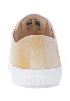 Rückansicht von ethletic Fair Trainer White Cap Lo Cut Sneaker golden shine just white