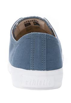 Rückansicht von ethletic Fair Trainer White Cap Lo Cut Sneaker workers blue just white