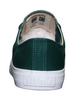 Rückansicht von ethletic Fair Trainer White Cap Lo Cut Sneaker emerald velvet just white