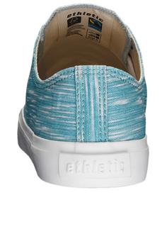 Rückansicht von ethletic Fair Trainer White Cap Lo Cut Sneaker aqua melange just white