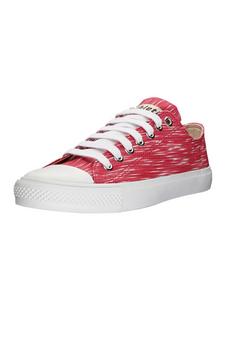 ethletic Fair Trainer White Cap Lo Cut Sneaker red melange just white