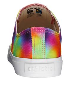 Rückansicht von ethletic Fair Trainer White Cap Lo Cut Sneaker kaleidoscope sunset just white