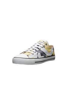 ethletic Fair Trainer White Cap Lo Cut Sneaker Camou Yellow | Just White