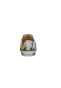 Rückansicht von ethletic Fair Trainer White Cap Lo Cut Sneaker Camou Yellow-Just White