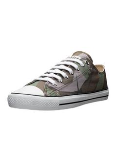 ethletic Fair Trainer White Cap Lo Cut Sneaker Camou Green-Just White