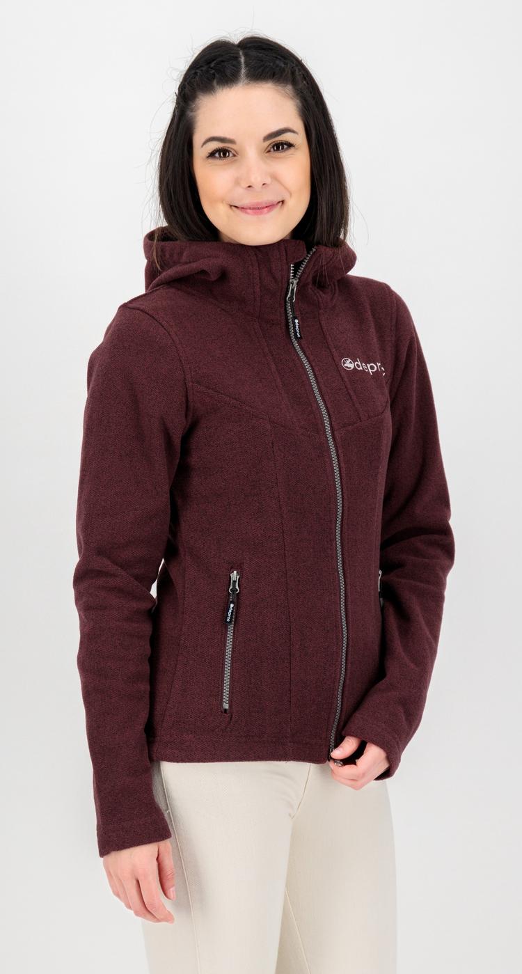 DEPROC active DEPROC active GLORY MAY Strickfleece Damen - berry - 2 | SportScheck
