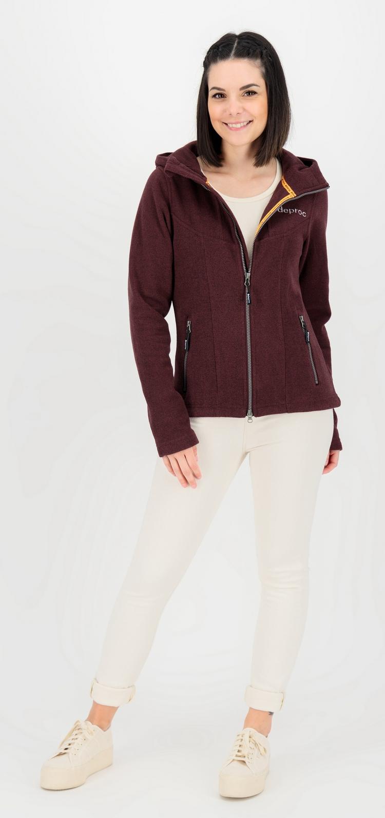 DEPROC active DEPROC active GLORY MAY Strickfleece Damen - berry - 3 | SportScheck