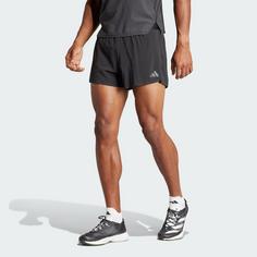 Rückansicht von adidas Adizero Running Split Shorts Funktionsshorts Herren Black / Black