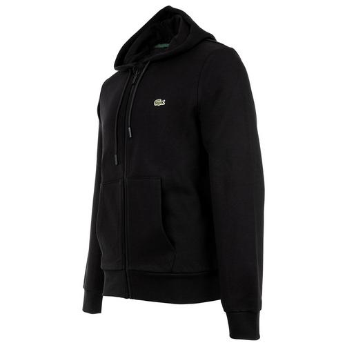 Rückansicht von Lacoste Sweatjacke Sweatjacke Herren Schwarz