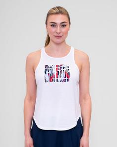 Rückansicht von BIDI BADU Melbourne 2024 Tank Tennisshirt Damen Aqua