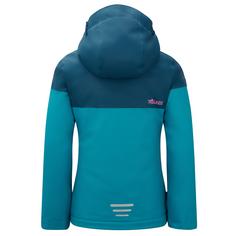 Rückansicht von Trollkids Hallingdal Winterjacke Kinder Dunkeltürkis/Madeira blau/Hellmagenta