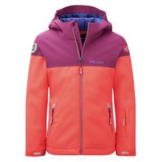 Trollkids Hallingdal Winterjacke Kinder Strahlendes Rot/Helle Beere/Dunkelviolett