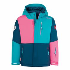 Trollkids Hallingdal Winterjacke Kinder Dunkeltürkis/Madeira blau/Hellmagenta