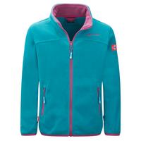 Trollkids Oppdal XT Fleecejacke M&auml;dchen - Dunkelt&uuml;rkis/Helle Beere
