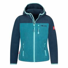 Trollkids Stavanger Fleecejacke Kinder Dunkel Marine/Mystik Blau