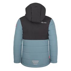 Rückansicht von Trollkids Hemsedal XT Winterjacke Kinder Stahlblau/Schwarz