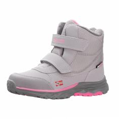 Trollkids Hafjell Winterschuhe Kinder Silbergrau/Hellmagenta