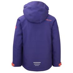 Rückansicht von Trollkids Holmenkollen PRO Winterjacke Kinder Dunkelviolett/Strahlendes Rot