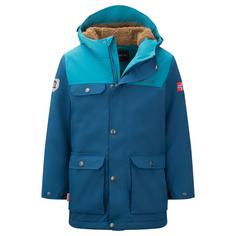 Trollkids Gudvangen Regenjacke Kinder Madeira blau/Dunkel Marine/Mandel