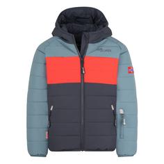 Trollkids Hafjell PRO Winterjacke Kinder Stahlblau/Marine/Rot