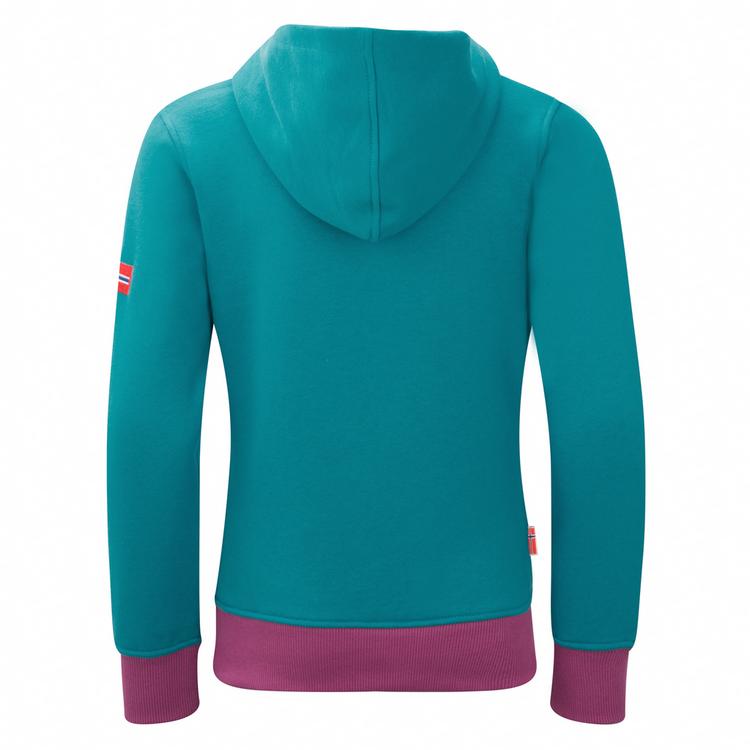 Trollkids Trollkids Troll Hoodie Kinder - Dunkelt&uuml;rkis/Helle Beere - 0 | SportScheck