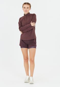 Rückansicht von Endurance Lucile Langarmshirt Damen 4241 Fudge