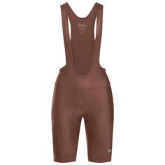 Jack Wolfskin MOROBBIA BIB SHORTS W Fahrradshorts Damen dark rust