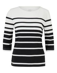 JOY sportswear LISA T-Shirt Damen white/black stripes