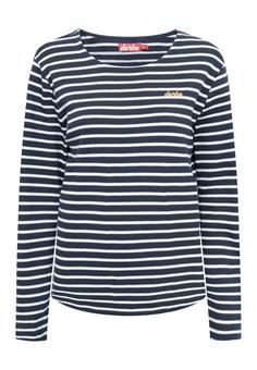 Derbe Interstriped Langarmshirt Damen navy/off white