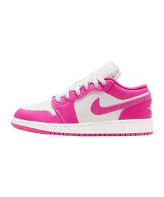 Rückansicht von Nike Air 1 Low Kids Sneaker Kinder rosaweiss