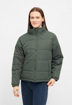 Rückansicht von Derbe Bigholm Short Winterjacke Damen Olive/Navy