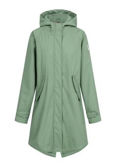 Derbe Traveby Friese Plain Regenjacke Damen hedge green