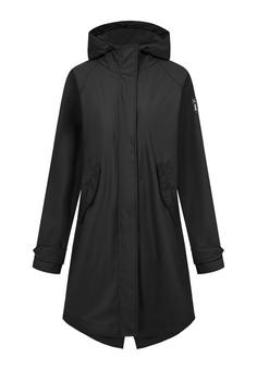 Derbe Traveby Friese Plain Regenjacke Damen jet black