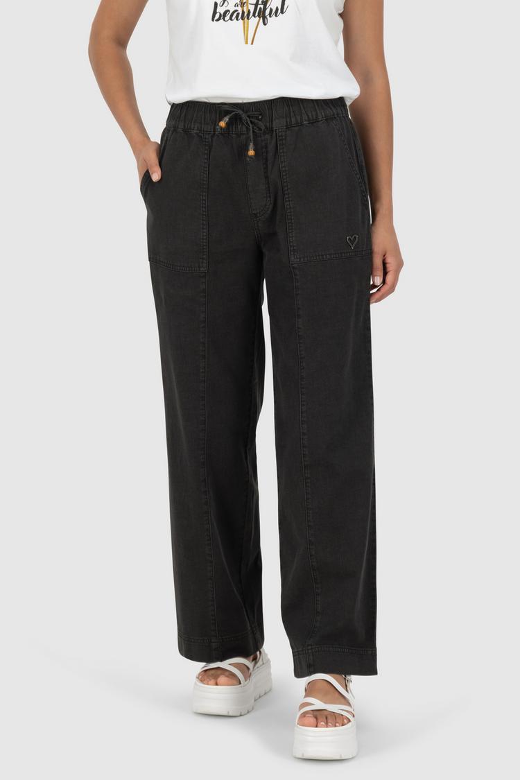 ALIFE AND KICKIN ALIFE AND KICKIN AkinaAK DNM A Stoffhose Damen - black denim washed - 0 | SportScheck