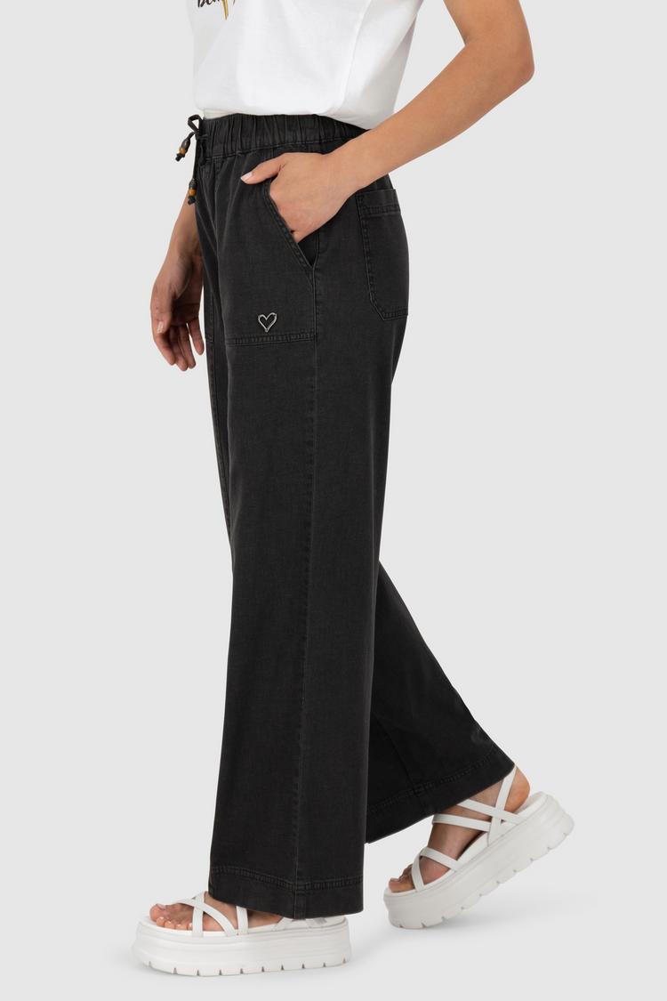 ALIFE AND KICKIN ALIFE AND KICKIN AkinaAK DNM A Stoffhose Damen - black denim washed - 1 | SportScheck