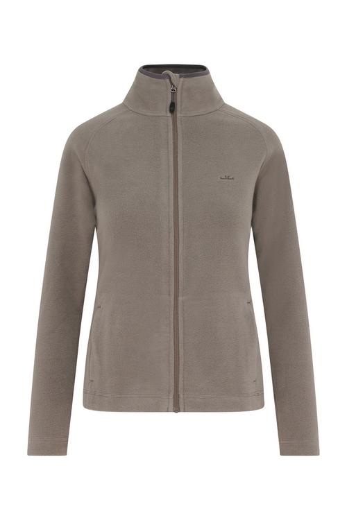 Rückansicht von Jeff Green Ebba Fleecejacke Damen Dark Gull Grey