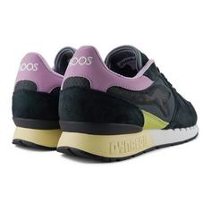 Rückansicht von KangaROOS Originals COIL R1 OG POP Sneaker Kinder Schwarz/Lavendel