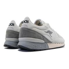 Rückansicht von KangaROOS Originals Coil R1 OG Sneaker Kinder Nebelgrau