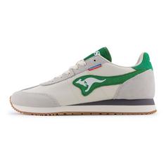 KangaROOS Originals AUSSIE 2.0 Sneaker Kinder Wolkengrau/Grün