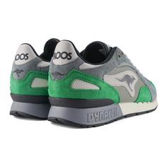 Rückansicht von KangaROOS Originals COIL R3 Sneaker Kinder Ultimativ Grau/Grün