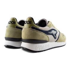 Rückansicht von KangaROOS Originals Coil RX Sneaker Kinder Olive/Schwarz