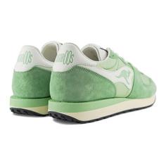 Rückansicht von KangaROOS Originals AUSSIE ATHLUXE Sneaker Kinder Limette/Weiß