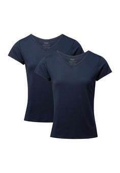 DANISH ENDURANCE V T-Shirt Damen dark navy