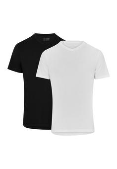 DANISH ENDURANCE V T-Shirt Herren White/Black