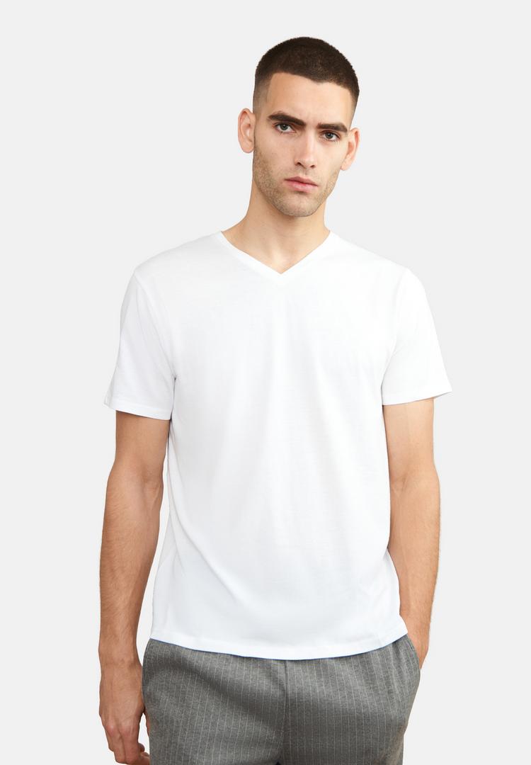 DANISH ENDURANCE DANISH ENDURANCE V T-Shirt Herren - White/Black - 0 | SportScheck