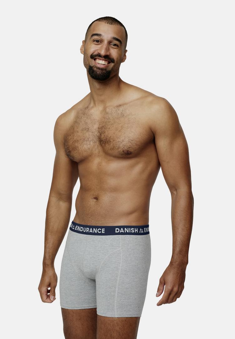 DANISH ENDURANCE DANISH ENDURANCE Classic Trunks Unterhose Herren - Grey/Bordeaux/Blue - 0 | SportScheck