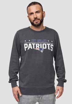 Rückansicht von Re:Covered New England Patriots Sweatshirt Herren Grey