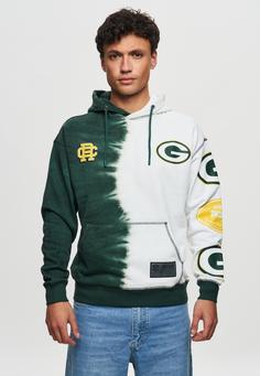 Rückansicht von Re:Covered NFL Packers Ink Dye Effect On Hoodie Green