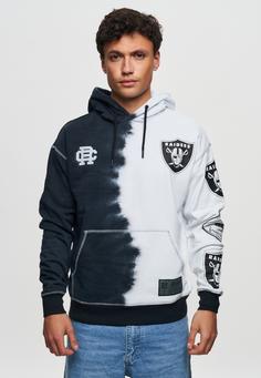 Rückansicht von Re:Covered NFL Raiders Ink Dye Effect On Hoodie Black